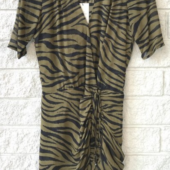 Veronica Beard Dakota Dress Olive size 2 - Picture 2 of 5